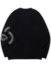 Viscose 20 symbol logo pattern knit BLACK - 20THHOLE - BALAAN 4