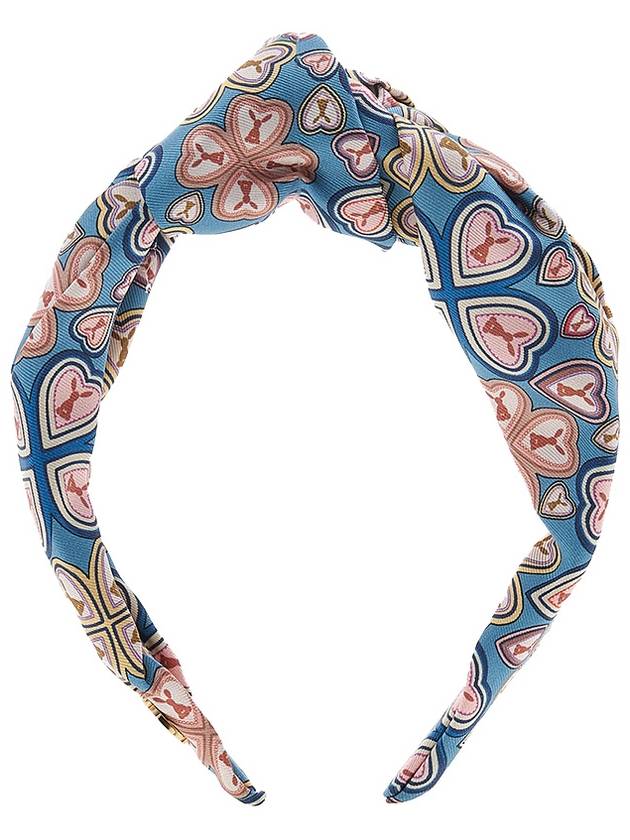 Silk Pegasus Hairband Blue - ETRO - BALAAN 3