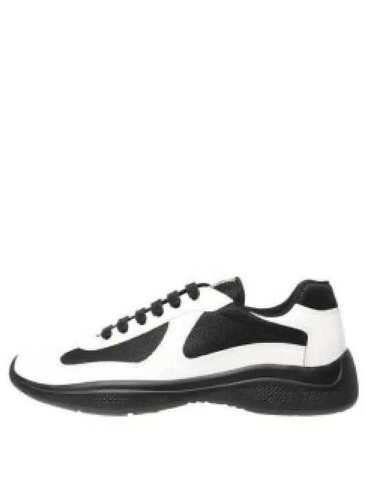 America's Cup Leather Low Top Sneakers White Black - PRADA - BALAAN 2