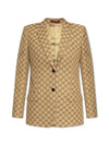 Interlocking G Jacket Beige Ebony - GUCCI - BALAAN 2