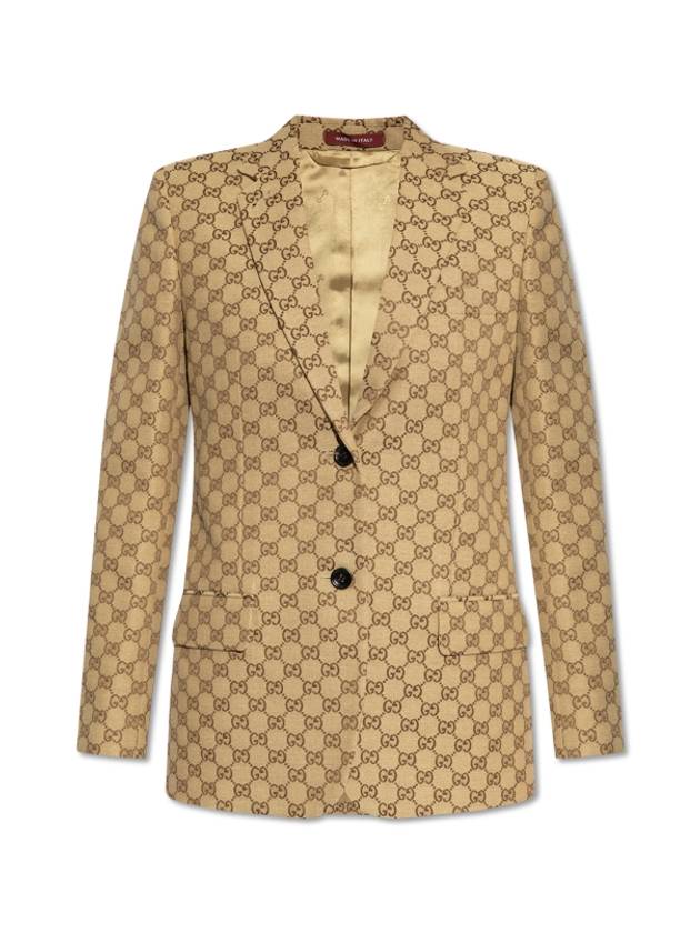 Interlocking G Jacket Beige Ebony - GUCCI - BALAAN 2