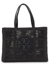 Ella Hand Crocheted Tote Bag Black - TORY BURCH - BALAAN 2