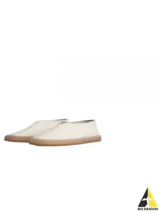 Piped Soft Leather Slip-On White - LEMAIRE - BALAAN 2