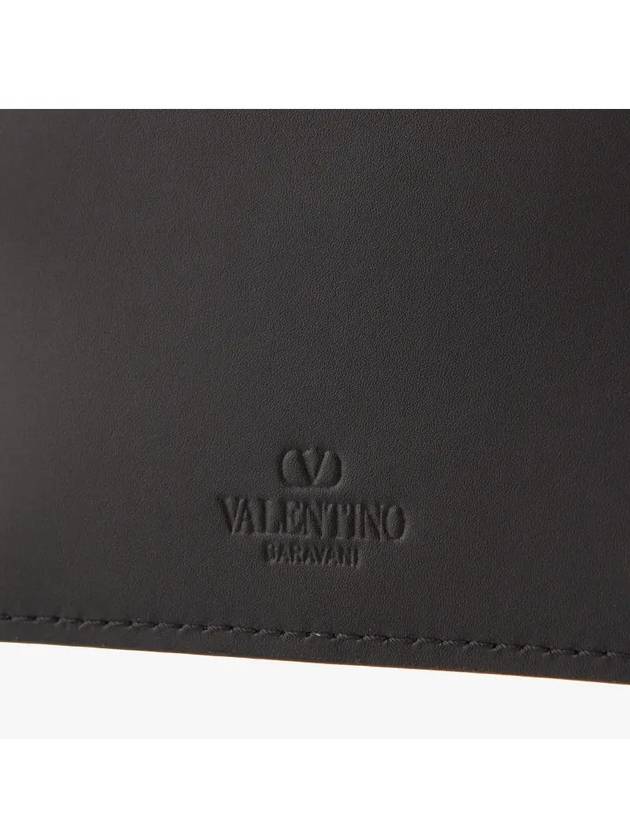 VLTN Leather Card Wallet Black - VALENTINO - BALAAN 4