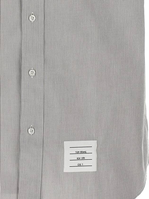 Men's Pincode Armband Short Sleeve Shirt Grey - THOM BROWNE - BALAAN 5