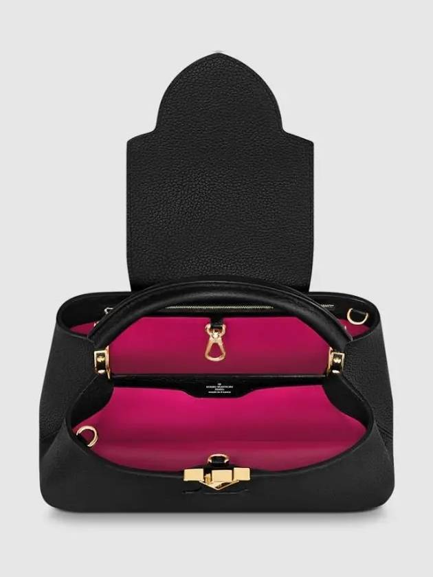 Capucines MM Taurillon Cross Bag Black - LOUIS VUITTON - BALAAN 6