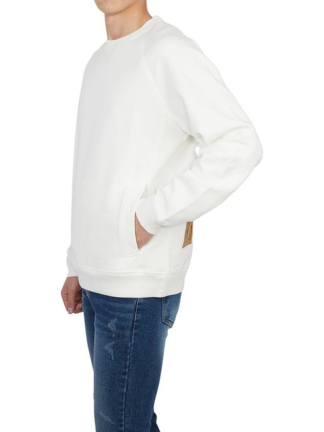 Men's Felpa Chiusa Girocollo Sweatshirt White - TEN C - BALAAN 5