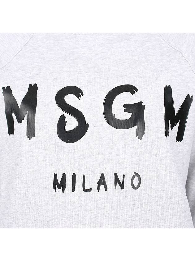 logo print sweatshirt gray - MSGM - BALAAN 7