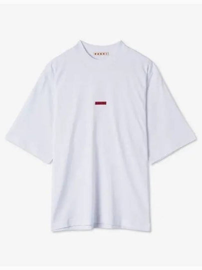 SMALL LOGO COTTON JERSEY SHORT SLEEVE T SHIRT - MARNI - BALAAN 2