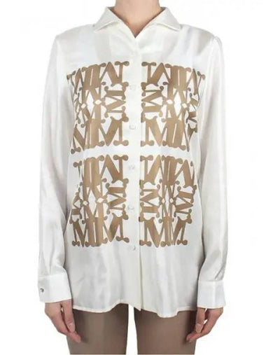 Women s Legno Silk Shirt Vanilla 002 1120280 - MAX MARA - BALAAN 1