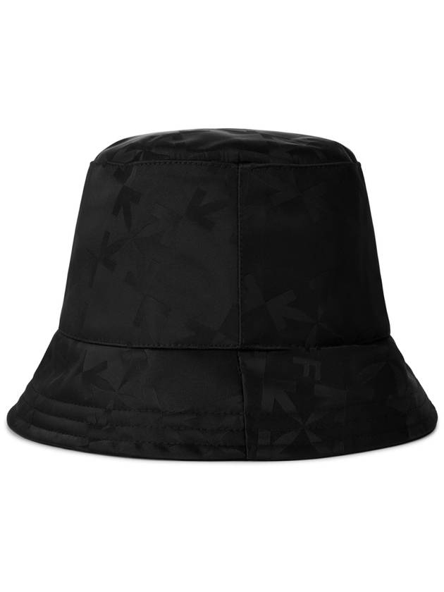 Monogram Logo Regular Bucket Hat - OFF WHITE - BALAAN 3