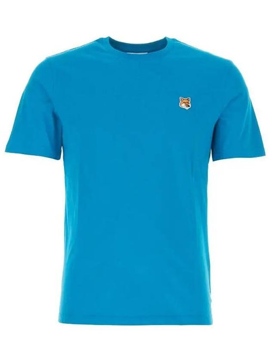 Fox Head Patch Classic Short Sleeve T-Shirt Enamel Blue - MAISON KITSUNE - BALAAN 2
