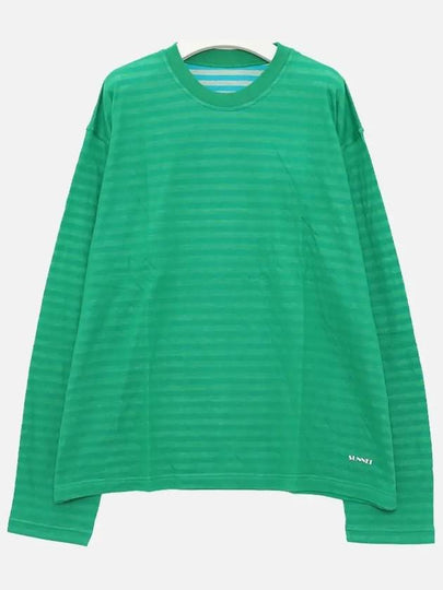 Reversible Stripe Long Sleeve T-Shirt Green - SUNNEI - BALAAN 2