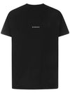 Embroidered Logo Jersey Short Sleeve T-shirt Black - GIVENCHY - BALAAN 3