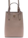 Salvatore Gancini leather mini bag beige - SALVATORE FERRAGAMO - BALAAN.