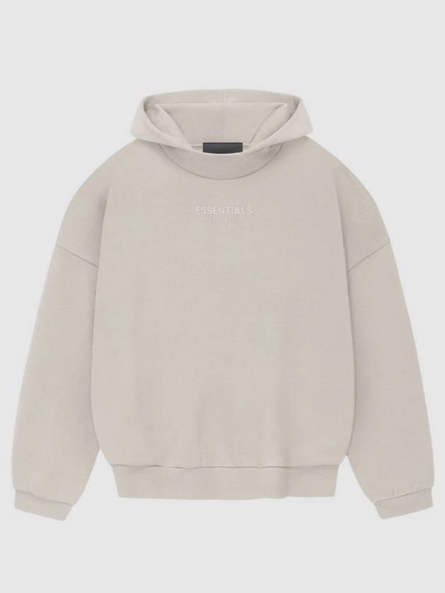 Fear of God Essentials Small Logo Hoodie Silver Cloud - FEAR OF GOD ESSENTIALS - BALAAN 3