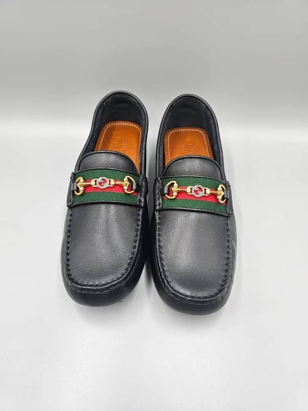 Web Horsebit Driving Shoes Black - GUCCI - BALAAN 3