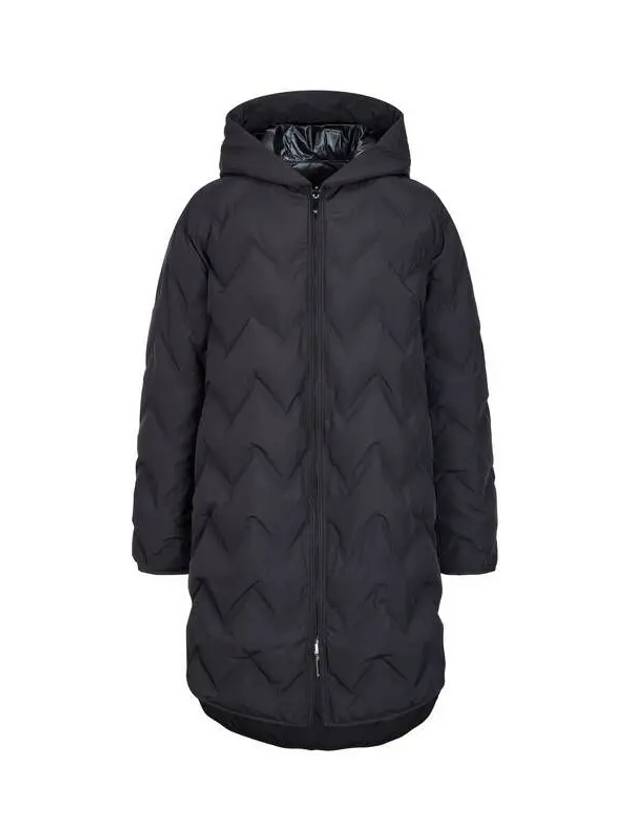 Women s Reversible Zigzag Quilted Coat Black - EMPORIO ARMANI - BALAAN 1