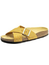 Sienna Nubuck Slippers Yellow - BIRKENSTOCK - BALAAN.