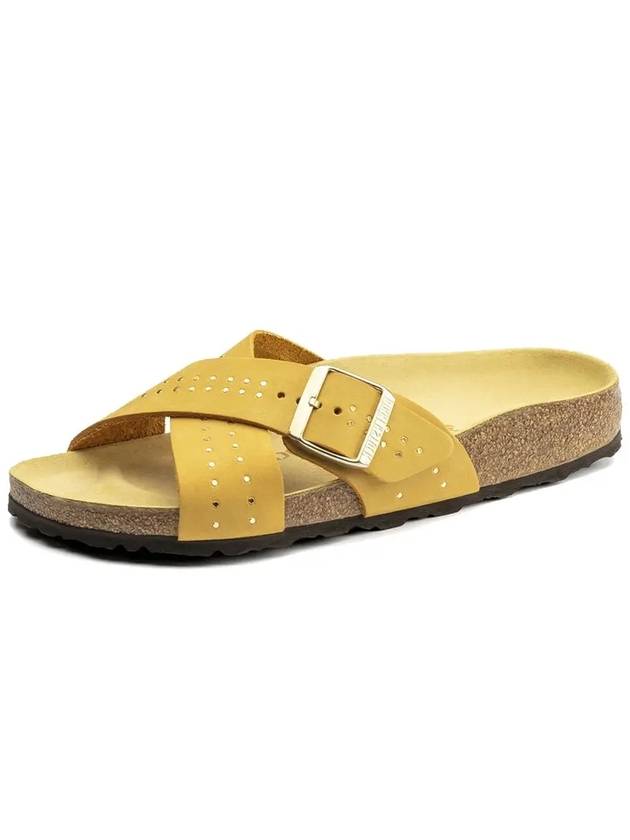 Sienna Nubuck Slippers Yellow - BIRKENSTOCK - BALAAN.