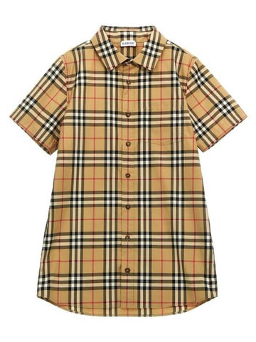 Kids Shirt 8078748ARCHIVEBEIGE Beige - BURBERRY - BALAAN 1