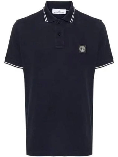 80152SC18 Logo Stretch Pique Polo Short Sleeve Tee 270729 1009018 - STONE ISLAND - BALAAN 1