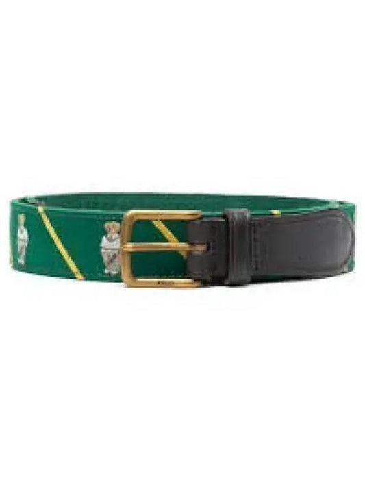 Bare leather trim belt green 1236853 - POLO RALPH LAUREN - BALAAN 1