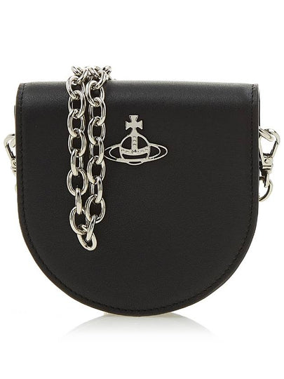 Smooth Leather Nano Saddle Cross Bag Black - VIVIENNE WESTWOOD - BALAAN 2