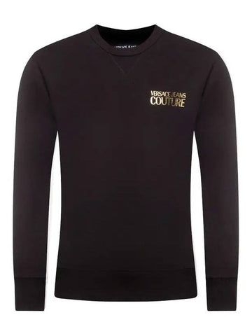 Logo Print Sweatshirt Black - VERSACE - BALAAN 1