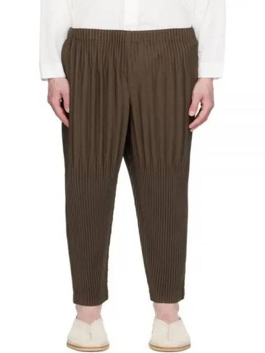 MC April Pleated Track Pants Khaki - ISSEY MIYAKE - BALAAN 2