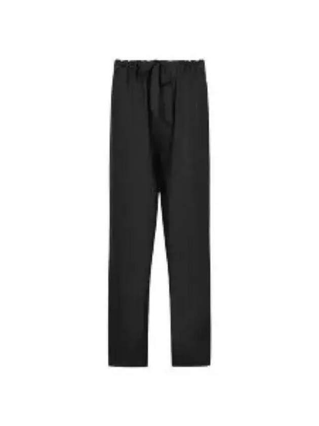 Silk Poplin Straight Pants Black - MAISON MARGIELA - BALAAN 2