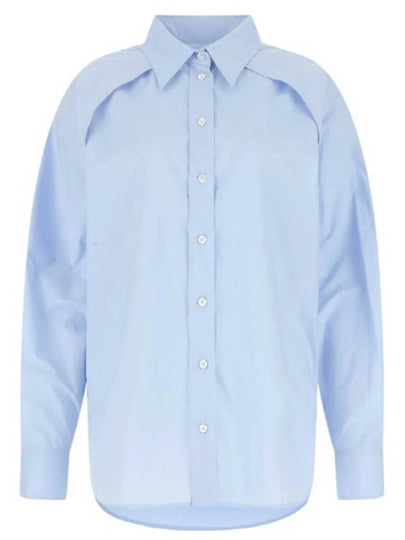 Cut-Out Detail Shirt Sky Blue - MAISON MARGIELA - BALAAN 2