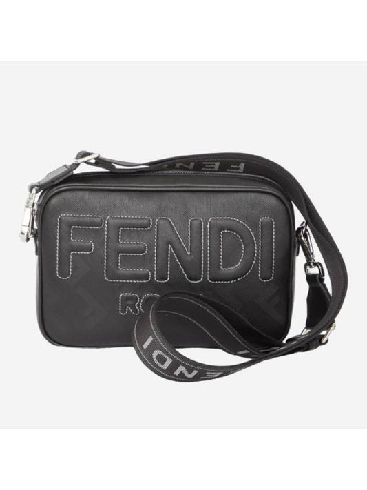 Shadow Roma Leather Camera Cross Bag Black - FENDI - BALAAN 2