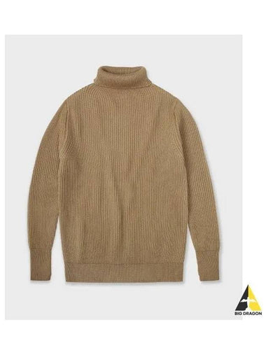 ANDERSEN Navy Turtleneck Camel - ANDERSEN-ANDERSEN - BALAAN 1