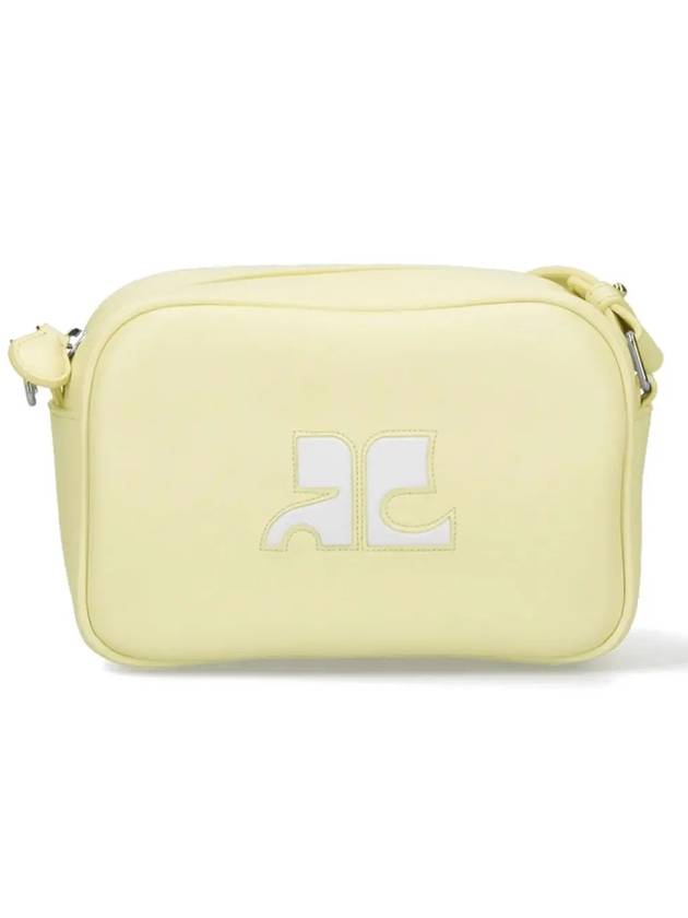 Reedition Camera Leather Cross Bag Pastel Yellow - COURREGES - BALAAN 2