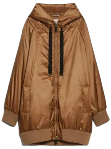 Greenmar Water Repellant Canvas Hooded Parka Caramel - MAX MARA - BALAAN 1