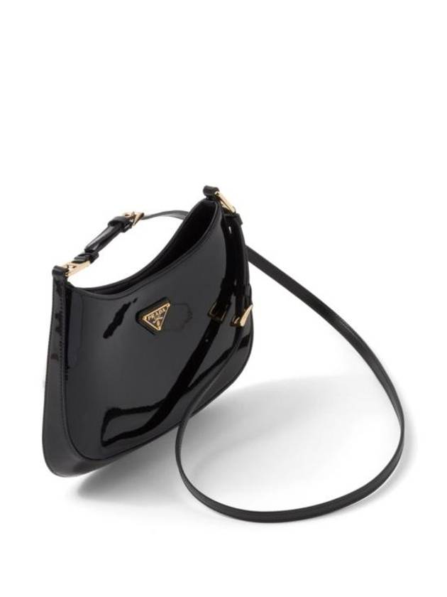 Cleo Patent Leather Shoulder Bag Black - PRADA - BALAAN 7