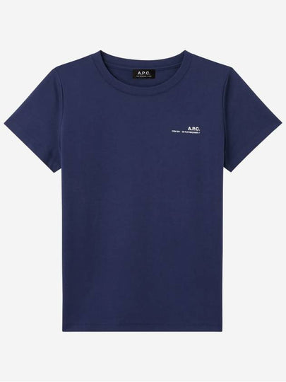 Item Logo Crew Neck Short Sleeve T-Shirt Navy - A.P.C. - BALAAN 2