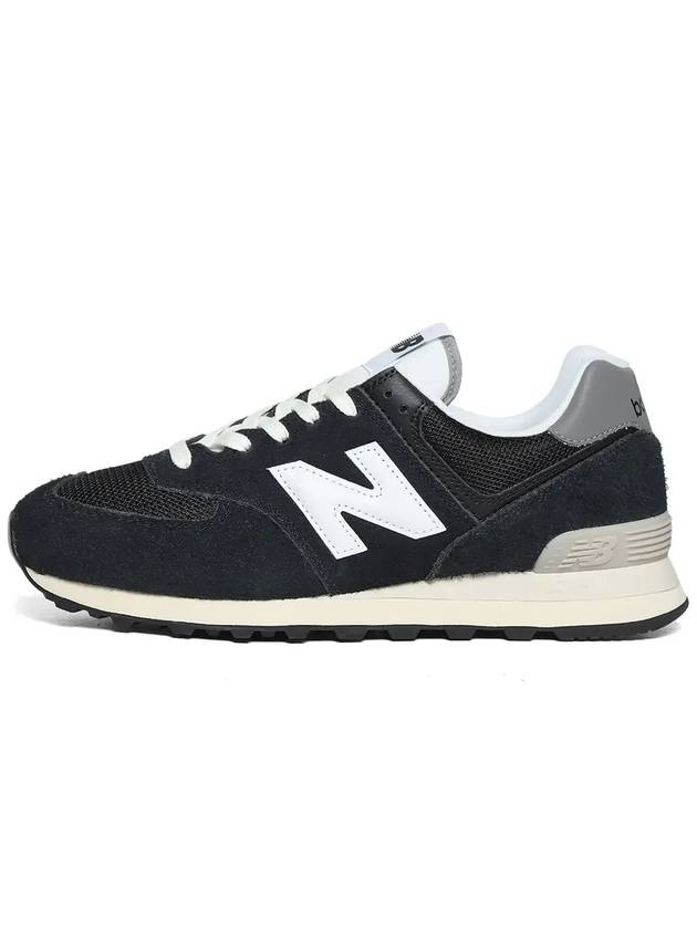 574 Low Top Sneakers Heritage Deep Black - NEW BALANCE - BALAAN 4