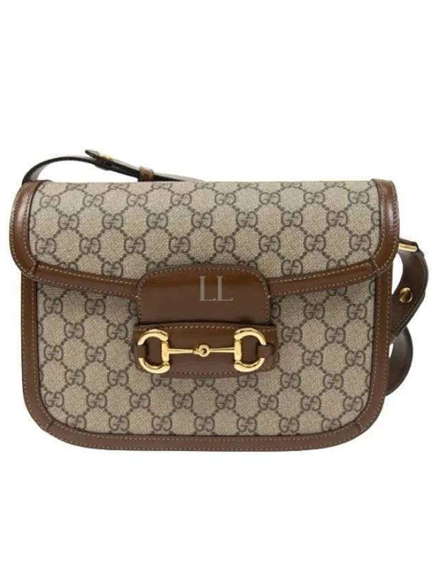 Horsebit 1955 GG Supreme Shoulder Bag Brown - GUCCI - BALAAN 2