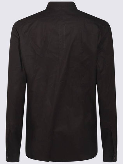 Rick Owens Black Cotton Shirt - RICK OWENS - BALAAN 2