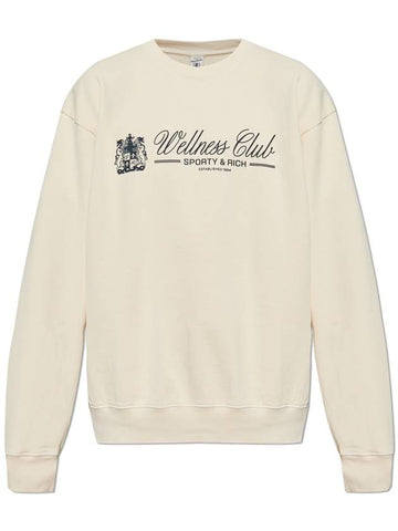 Sporty & Rich Sweatshirt From The Wellness Club Collection, Unisex, Cream - SPORTY & RICH - BALAAN 1