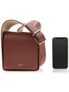 Sling Square Small Calfskin Leather Shoulder Bag Brown - JIL SANDER - BALAAN 7