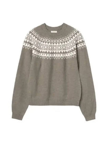 Dixon crew neck knit beige - NOCLE - BALAAN 1