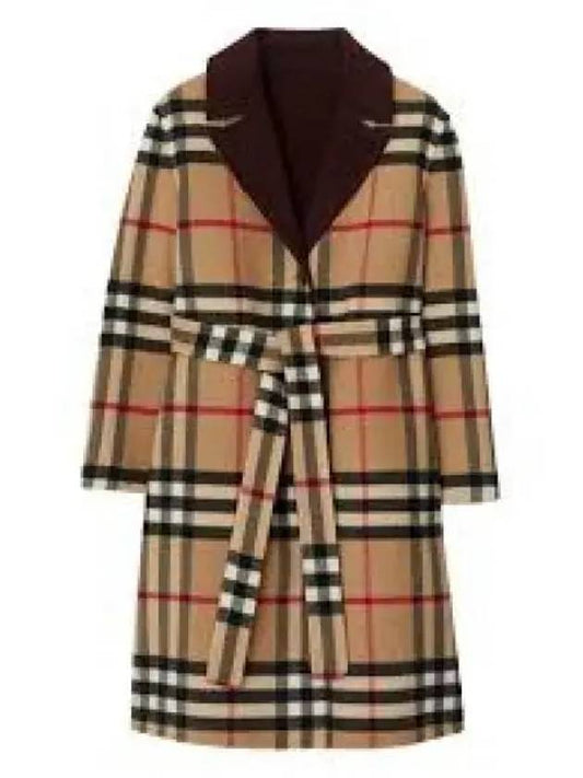 Vintage Check Reversible Wool Coat 8078032 - BURBERRY - BALAAN 2