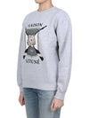 College Fox Print Sweatshirt Light Grey Melange - MAISON KITSUNE - BALAAN 4