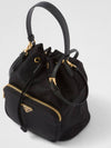 Duet Re-Nylon Bucket Bag Black - PRADA - BALAAN 8