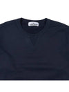 Garment Dyed Double Pocket Brushed Cotton Fleece Sweatshirt Navy - STONE ISLAND - BALAAN 4