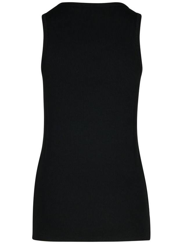 Gcds Black Cotton Tank Top - GCDS - BALAAN 3