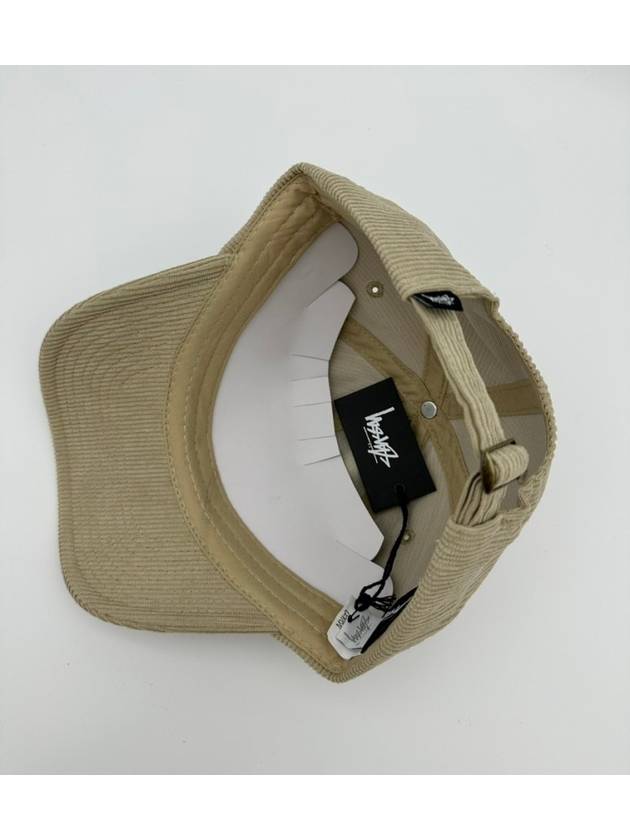 Graffiti Corduroy Low Pro Ball Cap Khaki - STUSSY - BALAAN 8